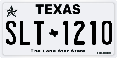 TX license plate SLT1210