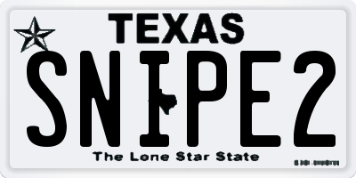 TX license plate SNIPE2