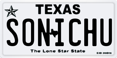 TX license plate SONICHU