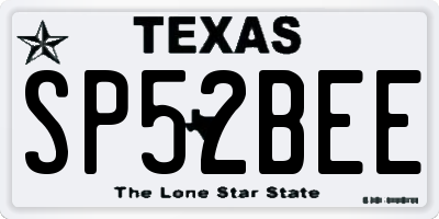 TX license plate SP52BEE