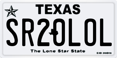 TX license plate SR20LOL