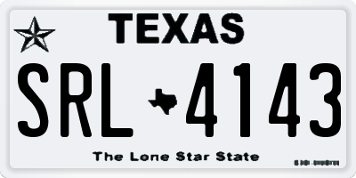 TX license plate SRL4143