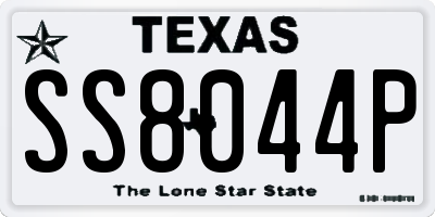 TX license plate SS8044P