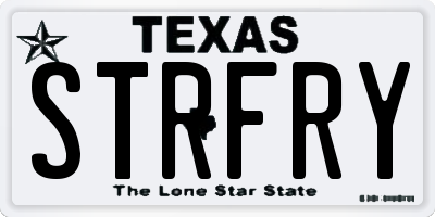 TX license plate STRFRY