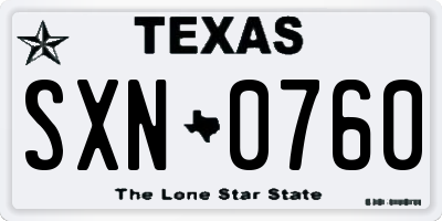 TX: SXN 0760 license plate - Rate driver! - rate-driver.com