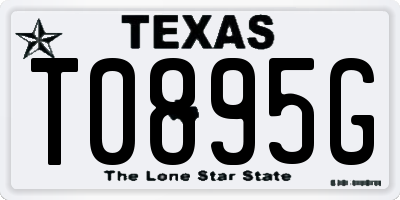 TX license plate T0895G