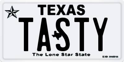 TX license plate TASTY