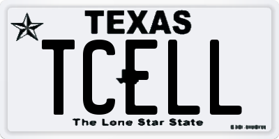 TX license plate TCELL