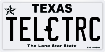 TX license plate TELCTRC
