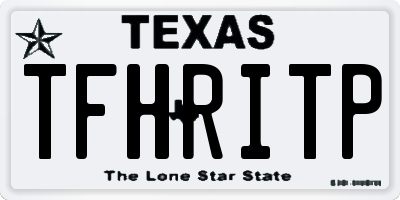 TX license plate TFHRITP