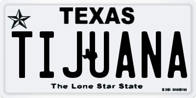 TX license plate TIJUANA