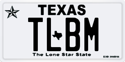 TX license plate TLBM