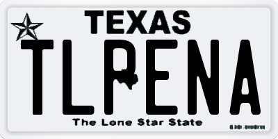TX license plate TLPENA