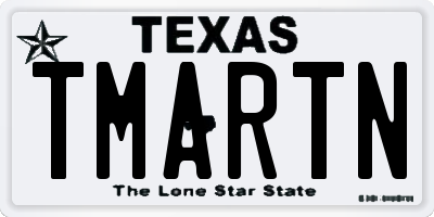 TX license plate TMARTN