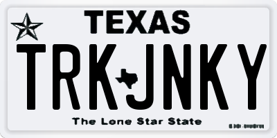 TX license plate TRKJNKY