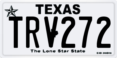 TX license plate TRV272