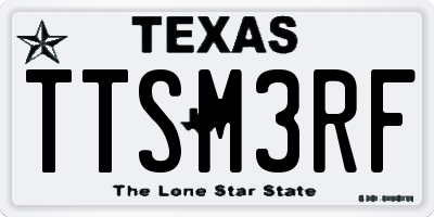 TX license plate TTSM3RF