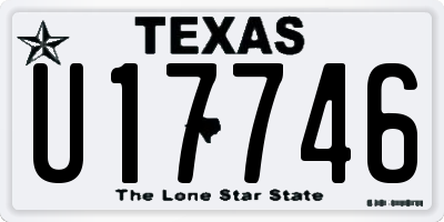 TX license plate U17746