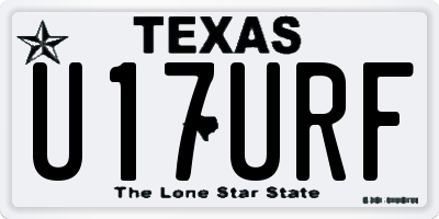 TX license plate U17URF