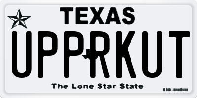 TX license plate UPPRKUT