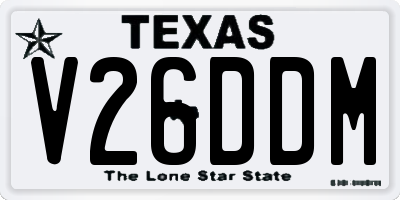 TX license plate V26DDM