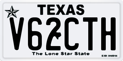 TX license plate V62CTH