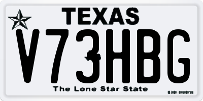 TX license plate V73HBG