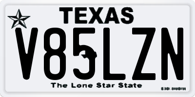 TX license plate V85LZN