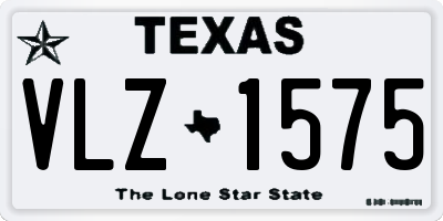 TX license plate VLZ1575