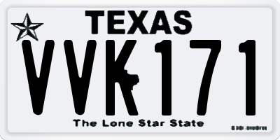 TX license plate VVK171