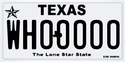 TX license plate WHOOOOO