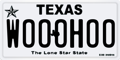 TX license plate WOOOHOO