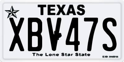 TX license plate XBV47S