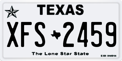 TX license plate XFS2459