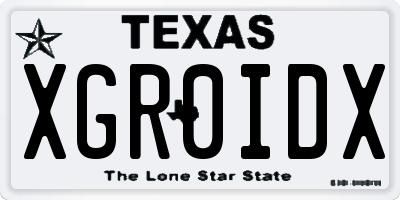 TX license plate XGR0IDX