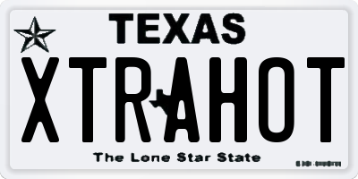 TX license plate XTRAHOT