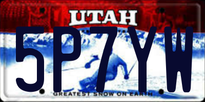 UT license plate 5P7YW