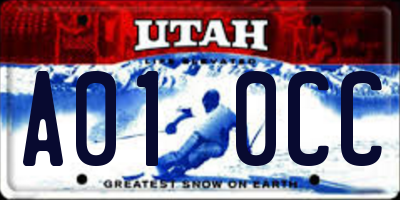 UT license plate A010CC