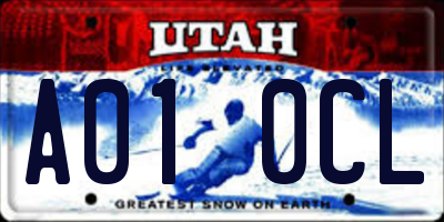 UT license plate A010CL