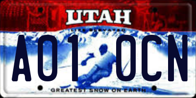 UT license plate A010CN