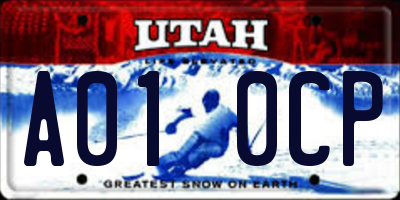 UT license plate A010CP