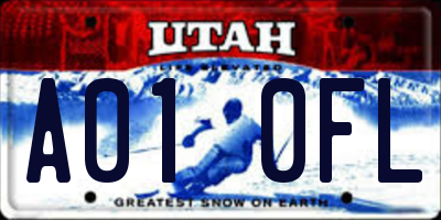 UT license plate A010FL