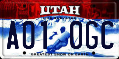 UT license plate A010GC