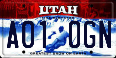 UT license plate A010GN