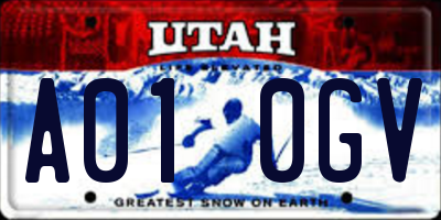 UT license plate A010GV