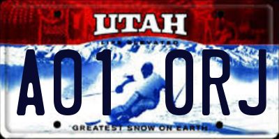 UT license plate A010RJ