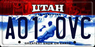 UT license plate A010VC