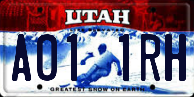 UT license plate A011RH