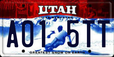 UT license plate A015TT