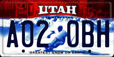 UT license plate A020BH